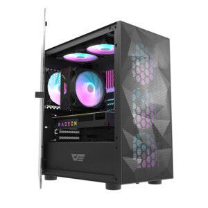 Aigo DarkFlash DLM21 Mesh TG (Mini-Tower) Black Edition – MATX (15)